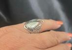 Zilveren Art Nouveau ring met Meikever. 2025/564, Ophalen of Verzenden, Zilver, Ring