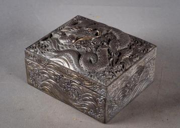 zware metalen sieradenkist - Chinese draak China beschikbaar voor biedingen
