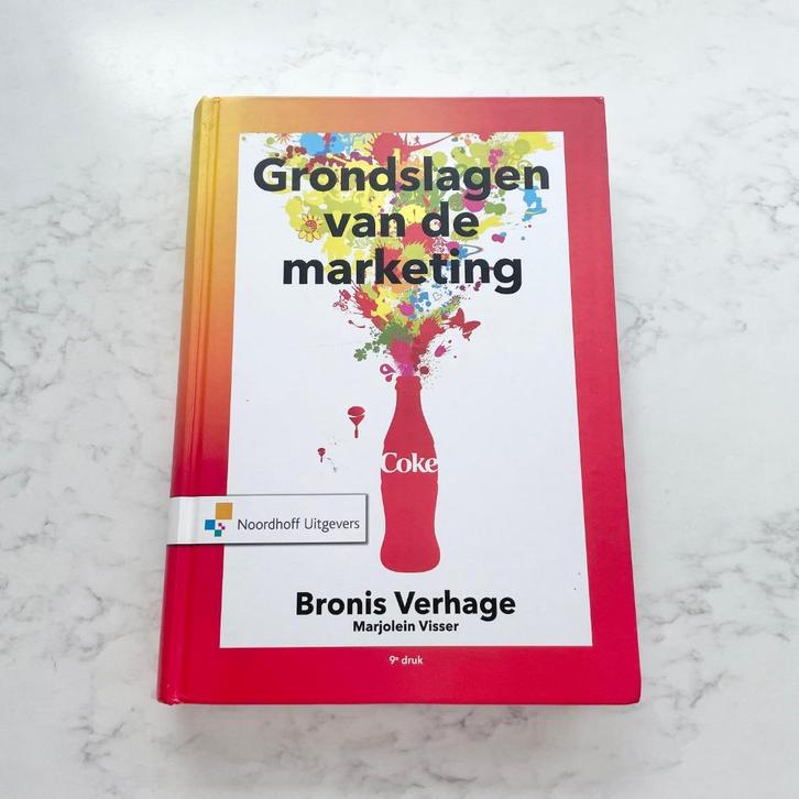 Grondslagen van de marketing - Verhage & Visser, Boeken, Studieboeken en Cursussen, Zo goed als nieuw, HBO, Ophalen of Verzenden