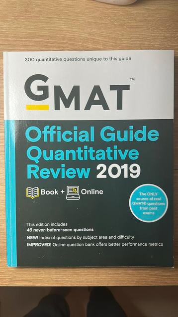 GMAT Official Guide 2019 Quantitative Review: Book + Online beschikbaar voor biedingen
