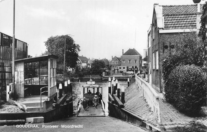 W275 Gouderak Moordrecht Pontveer veerboot veer -, Verzamelen, Ansichtkaarten | Nederland, Zuid-Holland, Ophalen of Verzenden