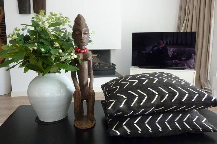 Super leuke kussens Afrikaanse Bogolan modderdoek, Huis en Inrichting, Woonaccessoires | Kussens, Nieuw, Rechthoekig, Ophalen of Verzenden