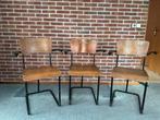 Gispen stoelen, Huis en Inrichting, Stoelen, Ophalen, Gebruikt, Hout, Drie