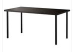 Mooi bureau, Ikea tafel met metalen poten, Huis en Inrichting, Bureaus, Gebruikt, Ophalen, Bureau