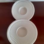 Wedgwood EDME 2  Puntgave waxinelicht houders, Overige materialen, Ophalen of Verzenden, Zo goed als nieuw, Crème