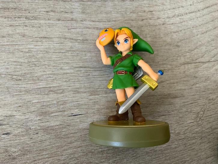 Nintendo Amiibo Link Majoras Mask - The Legend of Zelda, Spelcomputers en Games, Games | Nintendo Switch, Zo goed als nieuw, Avontuur en Actie
