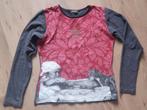 Vintage trui longsleeve Closed roze/grijs/rood/wit/zwart M, Kleding | Dames, Truien en Vesten, Maat 38/40 (M), Overige kleuren