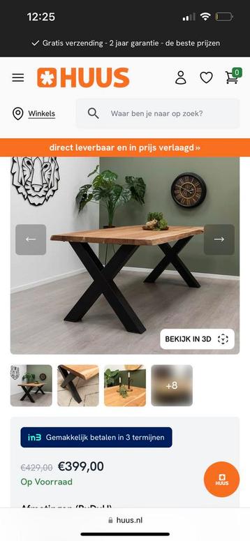 Eikentafel als nieuw 170 x 90 beschikbaar voor biedingen