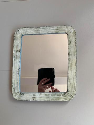 Unieke metalen spiegel, Art Sensation, 30,5x26,5cm beschikbaar voor biedingen