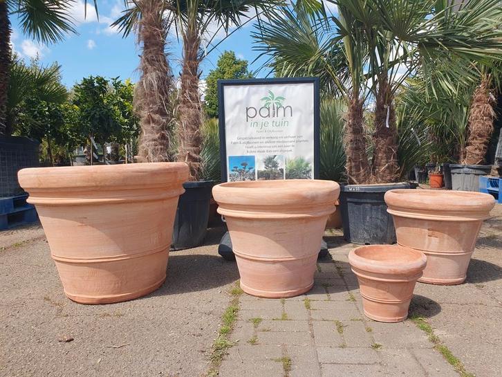 Bloempotten, Tuin en Terras, Bloempotten, Aardewerk, Minder dan 40 cm, Minder dan 25 cm, Rond, Ophalen