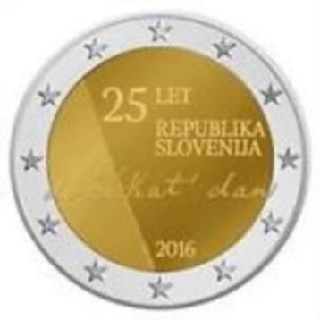 2 Euro Slovenie 2016 - 25 jaar Onafhankelijkheid - UNC beschikbaar voor biedingen