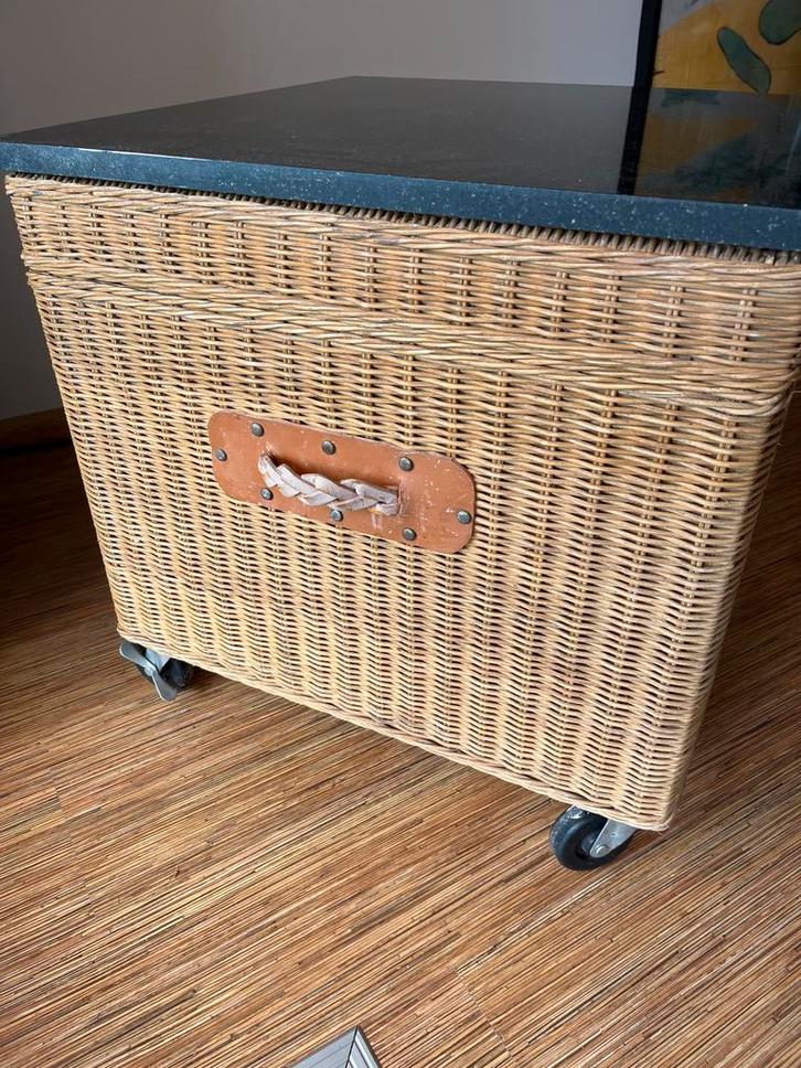 Pitrieten opbergkist op wieltjes  (Bijenkorf), Huis en Inrichting, Woonaccessoires | Kisten, Gebruikt, 50 tot 75 cm, 50 tot 100 cm