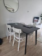 Zwarte Ikea Eettafel - 140x78cm, Huis en Inrichting, Tafels | Eettafels, Ophalen