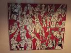 Dames op doek, 100/120 cm. Moet weg!, Antiek en Kunst, Ophalen
