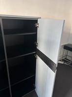 Grijs/donkerbruine kast, Ophalen, Zo goed als nieuw, 25 tot 50 cm, 200 cm of meer