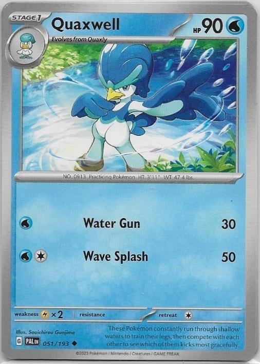 Paldea Evolved,  Quaxwell [uncommon] 51/193, Verzenden, Nieuw, Losse kaart