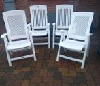 4 nette Aquarius tuinstoelen, Tuin en Terras, Tuinstoelen, Ophalen, Zo goed als nieuw, Kunststof, Verstelbaar