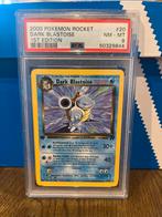 Dark Blastoise 1st Edition PSA 8 - Pokémon Rocket, Ophalen of Verzenden, Zo goed als nieuw, Losse kaart