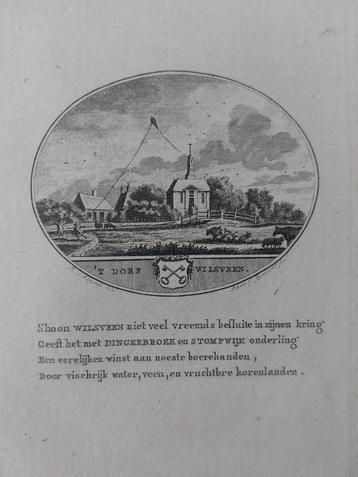 43 / Wilsveen Leidschendam Oleffen & Bakker Gravure uit 1793 beschikbaar voor biedingen