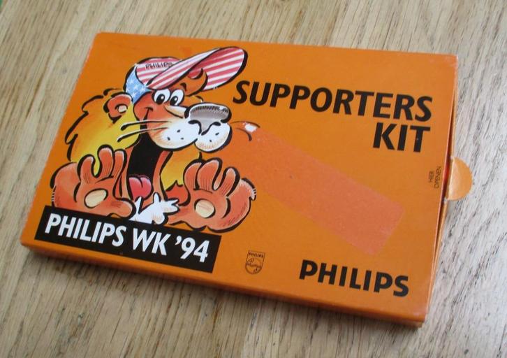 PHILIPS WK'94 voetbal supporterskit stickers kaarten button, Verzamelen, Sportartikelen en Voetbal, Overige typen, Ophalen of Verzenden