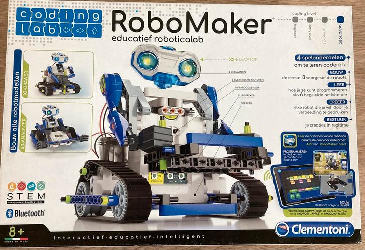 Robomaker clementoni, Kinderen en Baby's, Speelgoed | Educatief en Creatief, Zo goed als nieuw, Bouwen, Elektronica, Ontdekken