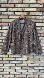 Panter blouse, Kleding | Dames, Blouses en Tunieken, Verzenden, Zo goed als nieuw, Maat 38/40 (M), Bruin