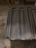 14 Blauw Gesmoorde Muldenpannen - Goede Staat, Doe-het-zelf en Verbouw, Dakpannen en Dakbedekking, Ophalen, Gebruikt, Steen of Klei