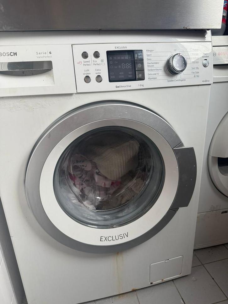 Wasmachine - Bosch Serie 6 Exclusive, Witgoed en Apparatuur, Wasmachines, Gebruikt, Voorlader, 4 tot 6 kg, 85 tot 90 cm, 1200 tot 1600 toeren