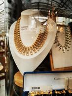 Monet, Trifari, Dior Givenchy  Ketting Armband Broche, Ophalen, Overige materialen, Gebruikt, Goud