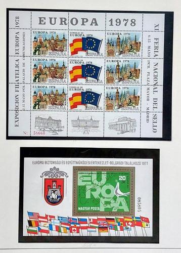 Spanje 1978 & Hongarije 1977 Europa blokken postfris beschikbaar voor biedingen