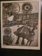 Ets 1972 Hans van Draanen (1931-1987), eigen druk, Ophalen