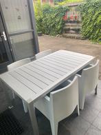 Driade Toy arm chairs with Thali design table, Tuin en Terras, Tuinstoelen, Ophalen of Verzenden, Aluminium