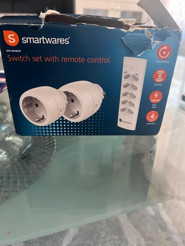 Smartwares Schakelaar Set met Afstandsbediening - Nieuw, Doe-het-zelf en Verbouw, Alarmsystemen, Nieuw, Overige typen, Overige soorten
