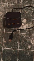 eWent Card Reader USB2.0 Combo Hub, Computers en Software, Geheugenkaartlezers, Ophalen of Verzenden, Gebruikt, Ewent