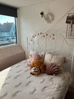 Leuk (meiden) bed 140x200, Huis en Inrichting, Slaapkamer | Bedden, Ophalen, Wit, Tweepersoons, 140 cm