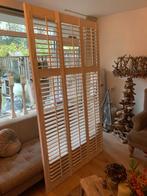 Houten shutters 3-luik 127 x 222cm, Huis en Inrichting, Ophalen, 100 tot 150 cm, 200 cm of meer, Wit