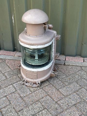 Grote zware scheepslamp - authentiek beschikbaar voor biedingen