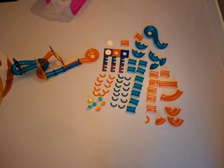 Magnetische Knikkerbaan - Veel Onderdelen!, Kinderen en Baby's, Speelgoed | Bouwstenen, Zo goed als nieuw, Overige merken, Ophalen