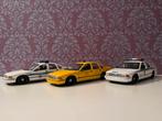 3x Chevrolet Caprice Yellow cab taxi Chicago Brossard Police, Hobby en Vrije tijd, Modelauto's | 1:18, Gebruikt, UT Models, Auto