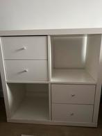 IKEA Kallax kast - 2x2 vakken - wit, Gebruikt, Minder dan 100 cm, Met lade(s), 25 tot 50 cm