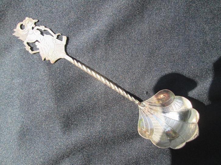 Zilveren Wajang Lepel Gemerkt 800 weegt 14 Gram 13,5 cm, Antiek en Kunst, Antiek | Goud en Zilver, Ophalen of Verzenden