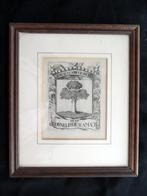 Familiewapen 1694 kopergravure, Cornelis DE RAMAUS, Antiek en Kunst, Ophalen of Verzenden