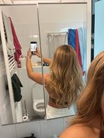 Hair Elements Haarstuk  - Donkerblond Human Hair - 56cm, Ophalen of Verzenden, Zo goed als nieuw, Pruik of Haarverlenging