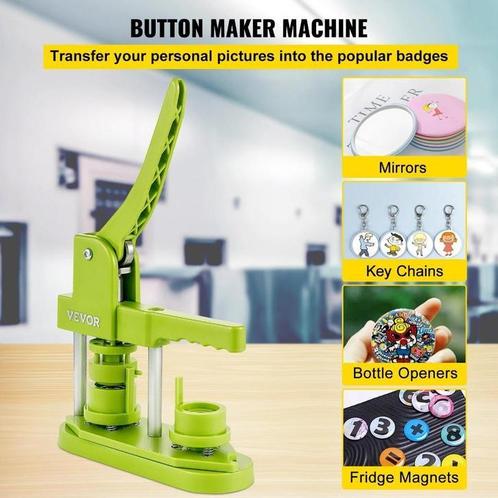 Badge Button Maker - buttons -  25Mm 58Mm, Verzamelen, Speldjes, Pins en Buttons, Nieuw, Button, Ophalen of Verzenden