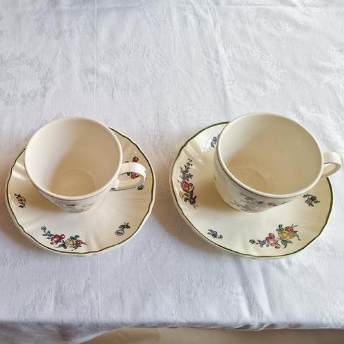 Villeroy & Boch Alt Strassburg, 3 x koffie kop en schotel, Antiek en Kunst, Antiek | Servies los, Verzenden
