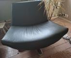 Draaifauteuil, leder, Huis en Inrichting, Fauteuils, Ophalen, Gebruikt, 75 tot 100 cm, Leer