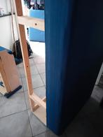 Grote 2 persoons Ikea slaapbank met opbergruimte, Ophalen, Blauw, Tweepersoons, 140 cm