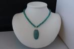 AMAZONIET ketting, Verzenden, Nieuw, Zilver, Met edelsteen