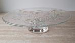 Vintage Walther Glass plateau - taartplateau  wild flower, Antiek en Kunst, Antiek | Glas en Kristal, Ophalen