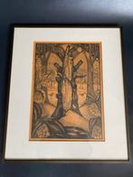 Litho 47x55 cm - Mooie prent chris le roy, Ophalen